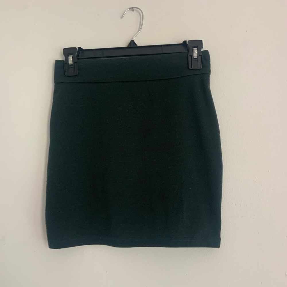 TOBI forest green mini skirt